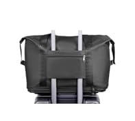 Downtown Expandable Travel Duffel Bag, Large Capacity Gym Tote and Travel Bag, Black, 41x28x23cm