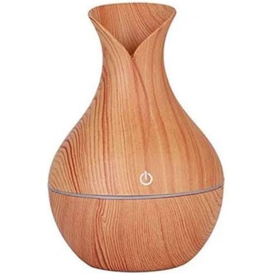 Downtown Wooden Electric Air Freshener Humidifier Diffuser, Light Wood Aroma Diffuser with Mist Function, Compact Room Fragrance Device for Home Office and Bedroom