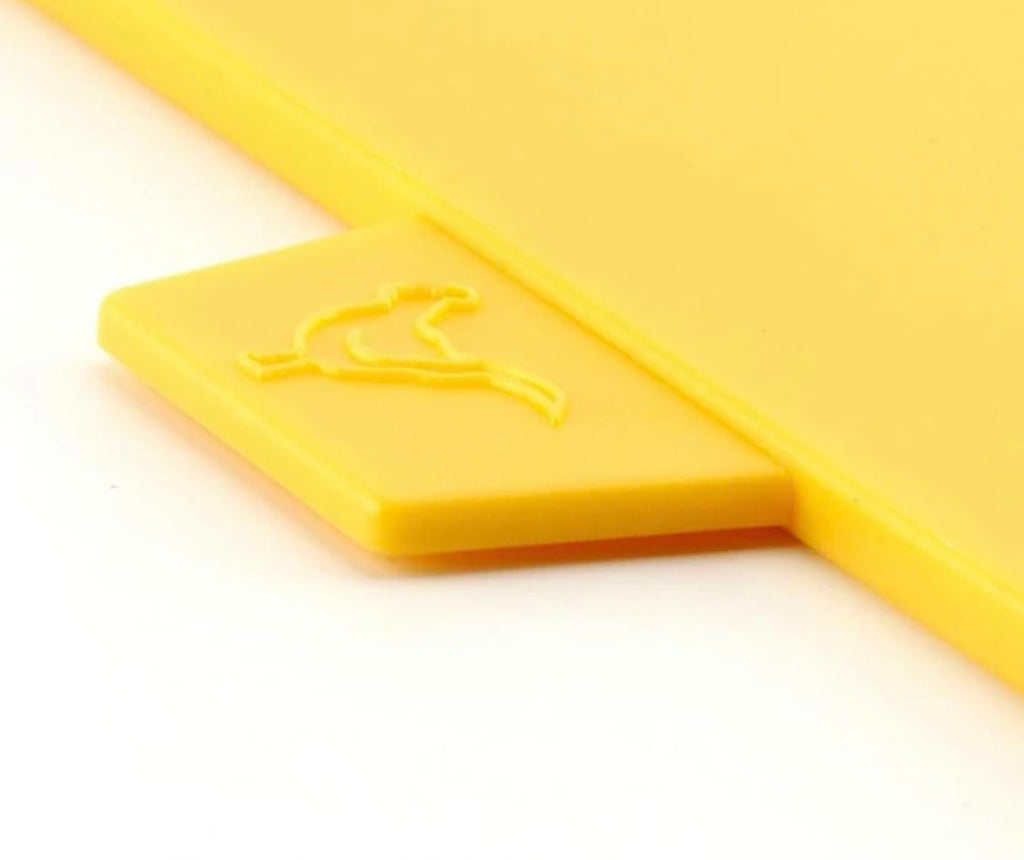 Downtown Set 4 Cutting Boards PP, each has logo poultry, meat, fish and vegetables storage rack (multicoloured)