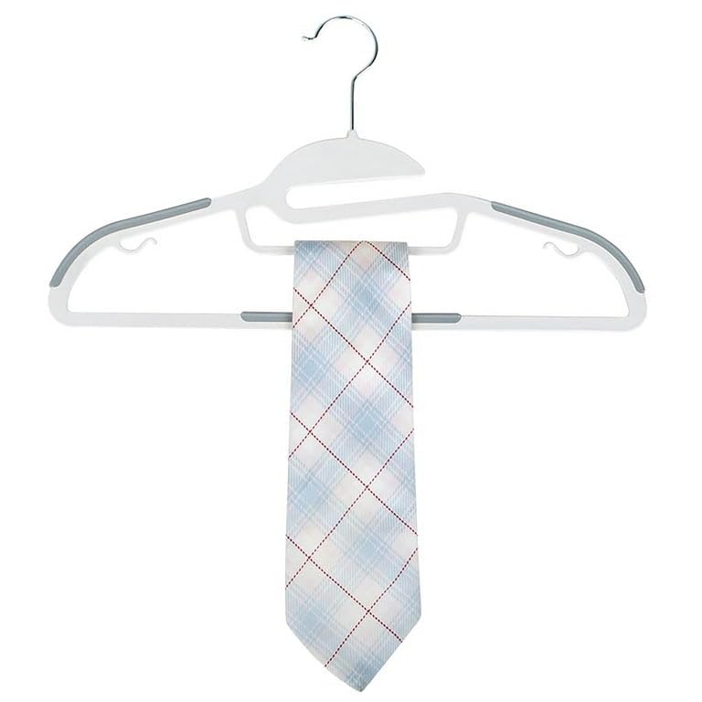 Downtown 10-Piece Non-Slip Clothes Hangers Set, Slim Space Saving Wardrobe Hangers with 360 Degree Swivel Hooks