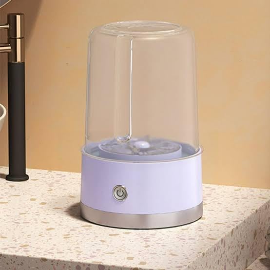 DOWNTOWN Portable Mini Washing Cup – USB Small Garment Washer for Socks, Baby Clothes & Delicates, Compact Personal Laundry Device for Travel, Dorm & Home-Glass