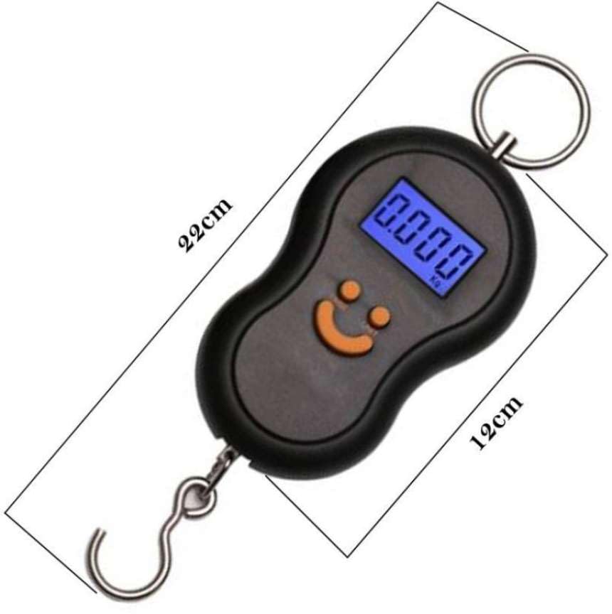 Downtown Digital Hanging Scale, Portable Electronic Luggage and Kitchen Scale with LCD Display, Heavy Duty Hook Weighing Scale for Travel Fishing Home and Market Use