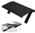 Downtown Adjustable TV Top Shelf Mount, 33 x 16 cm Screen Storage Stand with Non-Slip Grips, Black