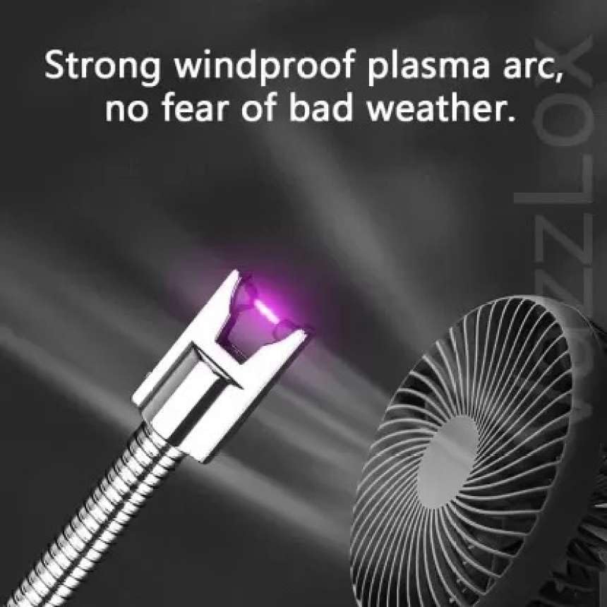 Downtown Electric Arc Lighter for Kitchen, USB Rechargeable Plasma Lighter with Long Flexible Neck, Windproof Flameless Lighter for Gas Stove BBQ Candles and Camping Use