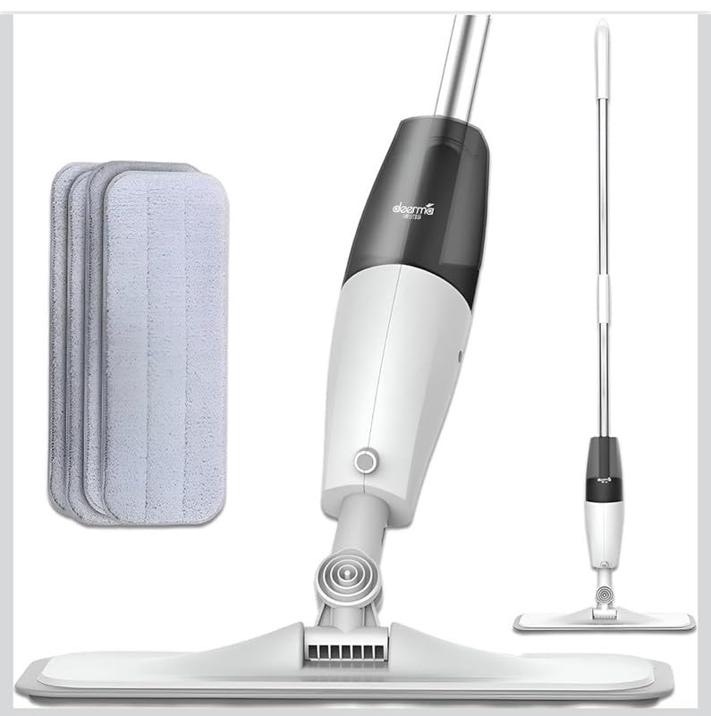 Downtown Spray Mop Floor Cleaning System, Refillable Water Tank and 360 Degree Rotating Head for Home Floor Cleaning