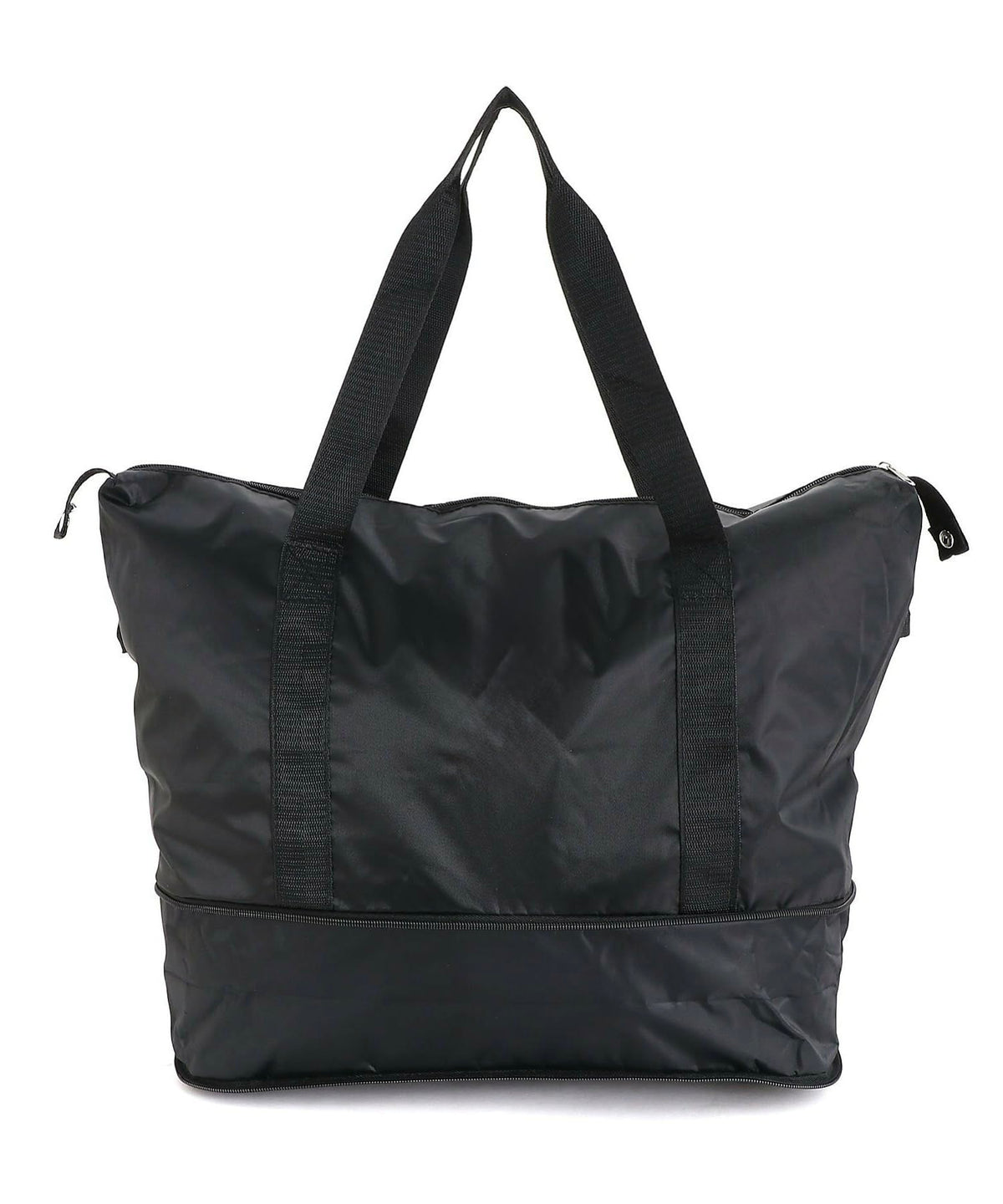 Downtown Expandable Travel Duffel Bag, Large Capacity Gym Tote and Travel Bag, Black, 41x28x23cm