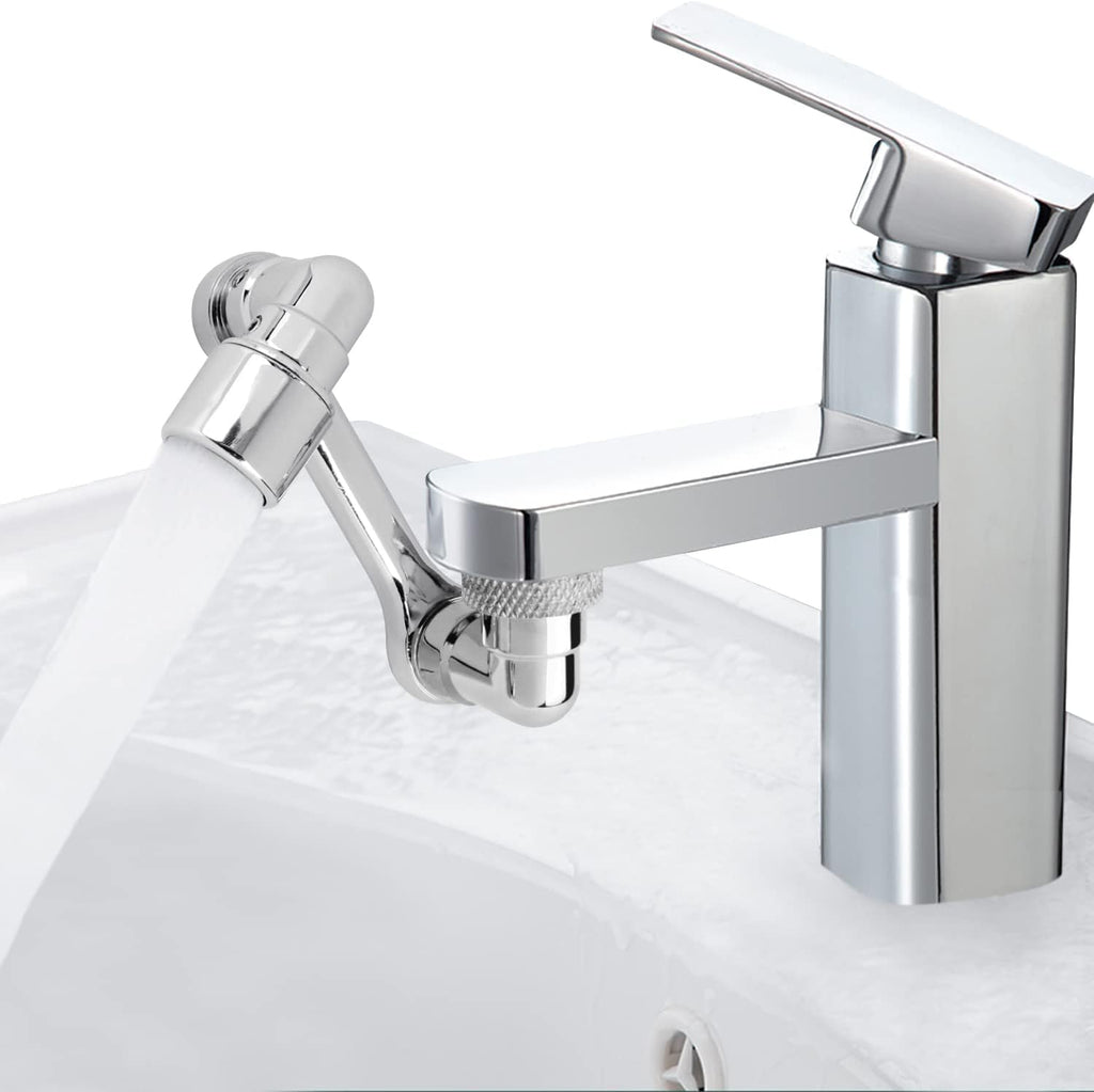 Downtown Sink Arm Faucet Extender, Easy Installation Tap Extension, Flexible Water Outlet Attachment for Kitchen Bathroom Sink Washing and Daily Cleaning Use