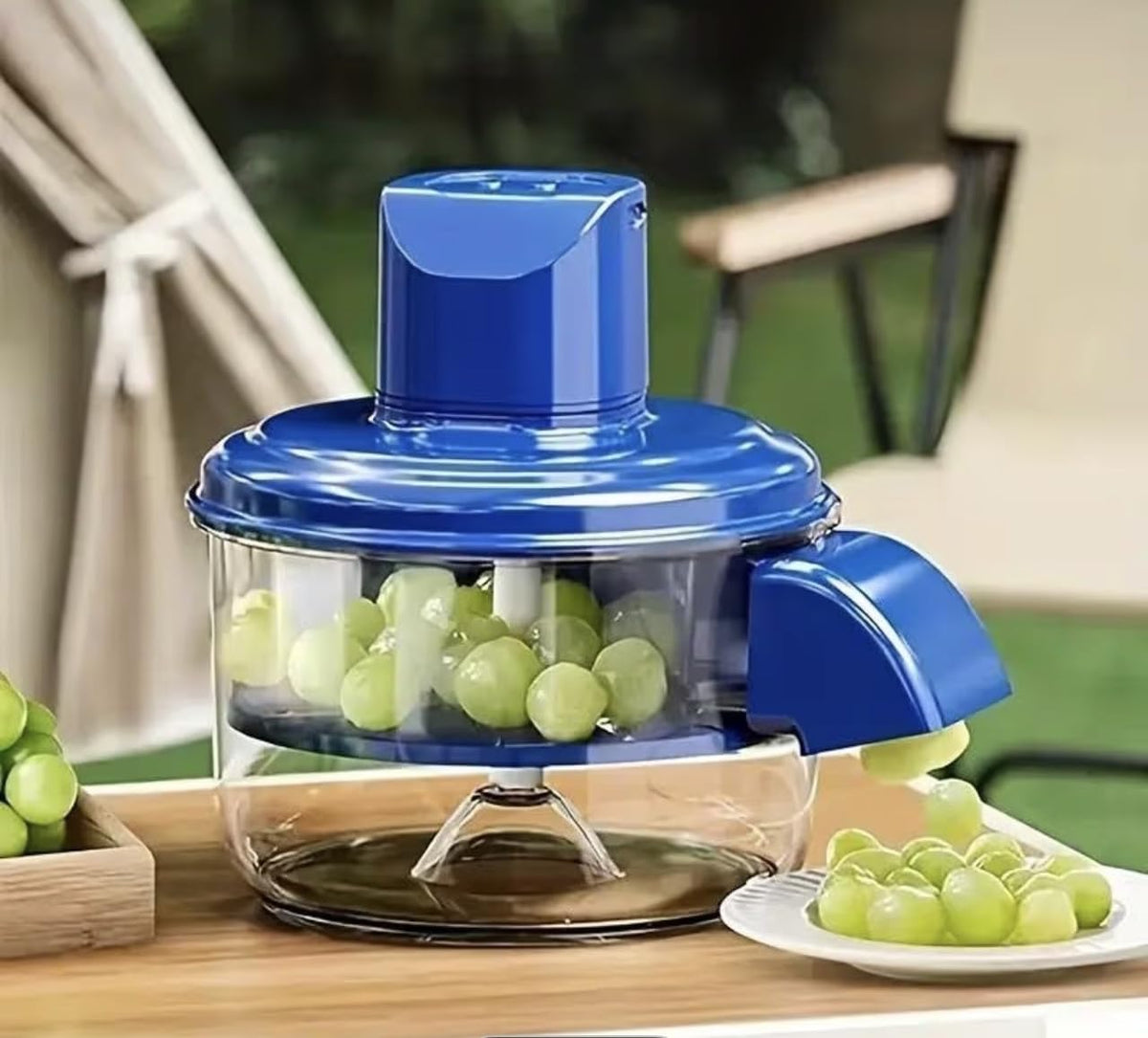 Downtown Electric Food Chopper USB Rechargeable 1500mAh, Portable Mini Food Processor for Garlic Onion Vegetables Nuts and Herbs