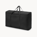 Downtown Extra Large Storage Bags, Black Waterproof Organizer Bags with Handles, 70x50x25cm Moving Bags for Clothes Blankets Toys Bedding and Under-Bed Storage