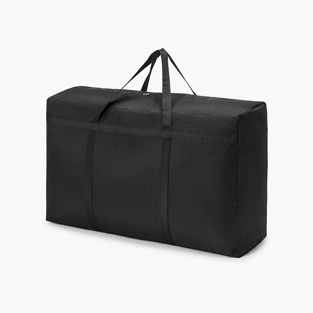 Downtown Extra Large Storage Bags, Black Waterproof Organizer Bags with Handles, 70x50x25cm Moving Bags for Clothes Blankets Toys Bedding and Under-Bed Storage