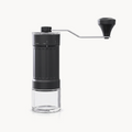 Downtown Manual Coffee Grinder with Adjustable Settings – Portable Hand Crank Coffee Bean Grinder with Glass Jar