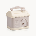 Downtown Kids House Piggy Bank with Lock and Key – Cute Money Saving Box for Coins and Cash Portable Storage Box
