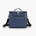 Downtown Insulated Lunch Bag Large Capacity Cooler Bag Thermal Food Storage Tote with Shoulder Strap for Work Travel Picnic (Blue)