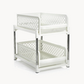 Downtown 2 Tier Sliding Basket Organizer Under Sink Storage Rack Pull Out Kitchen Bathroom Shelf