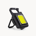 Downtown 800 Lumens Mini Portable Pocket LED Flashlight, Keychain Light with Rechargeable Magnet Base, Multi-Function Small Torch with Built-in Opener and Stand for Emergency Lighting