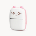 DOWNTOWN Cute Mini Thermal Printer – Inkless Bluetooth, Portable Black & White Printer for Notes, Stickers & Learning Fun (Pink)