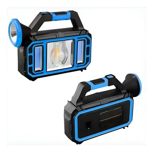 Downtown Rechargeable Emergency LED Lantern with Flashlight and Side Lights – Portable Multi Function Camping Light with USB Charging