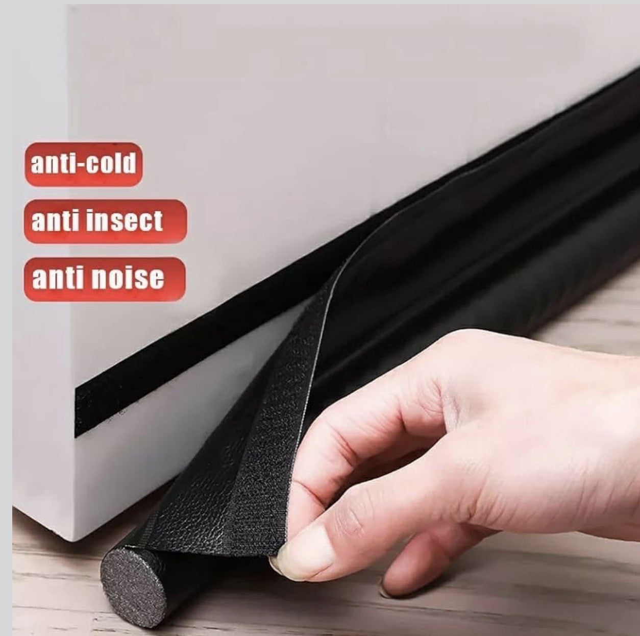 Downtown Door Draft Stopper Under Door Seal Strip Soundproof Wind Dust Blocker Insulation Strip