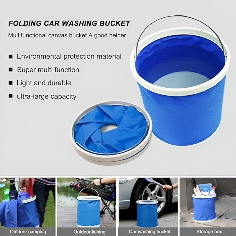 Downtown Collapsible Folding Bucket 13L Portable Water Container Outdoor Camping Cleaning Bucket