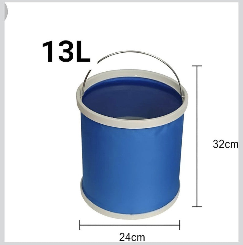 Downtown Collapsible Folding Bucket 13L Portable Water Container Outdoor Camping Cleaning Bucket