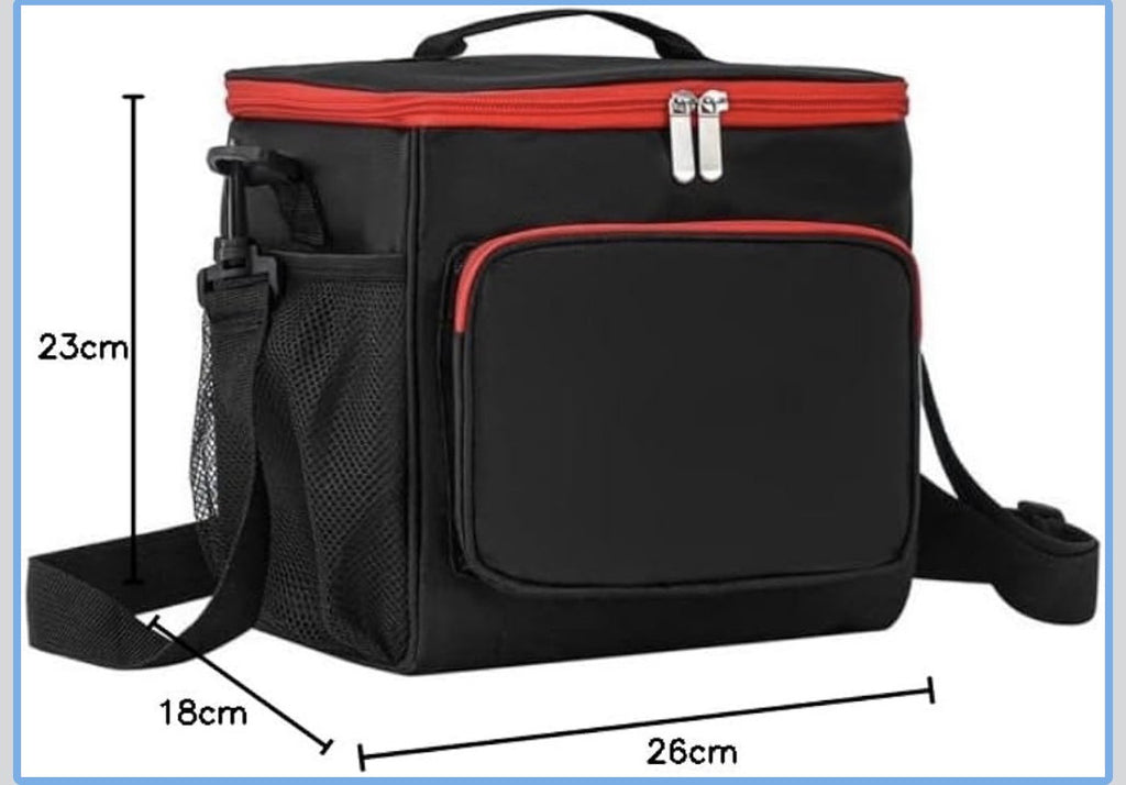 Downtown Insulated Lunch Bag Large Capacity Cooler Bag Thermal Food Storage Tote with Shoulder Strap for Work Travel Picnic