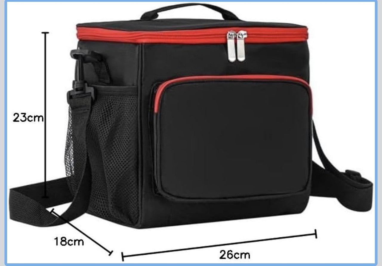 Downtown Insulated Lunch Bag Large Capacity Cooler Bag Thermal Food Storage Tote with Shoulder Strap for Work Travel Picnic