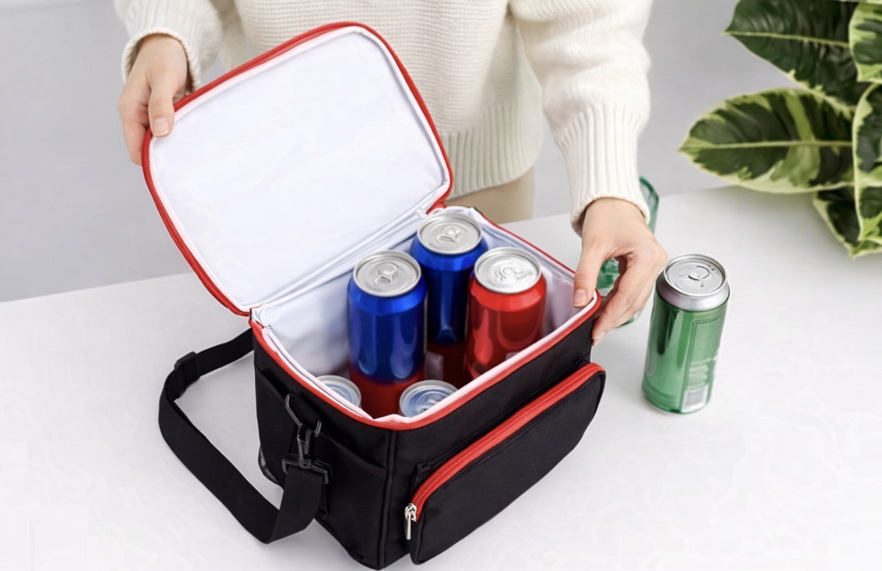 Downtown Insulated Lunch Bag Large Capacity Cooler Bag Thermal Food Storage Tote with Shoulder Strap for Work Travel Picnic