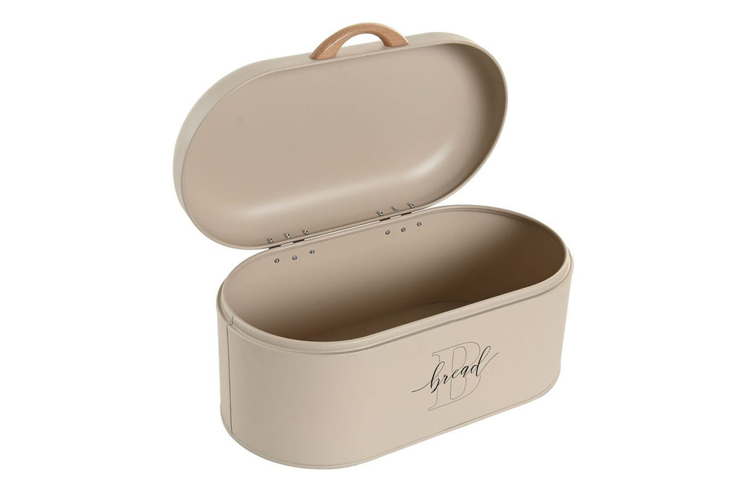 Downtown Bread Box with 3 Storage Canisters Set Metal Kitchen Storage Container Set for Bread Tea Coffee Sugar