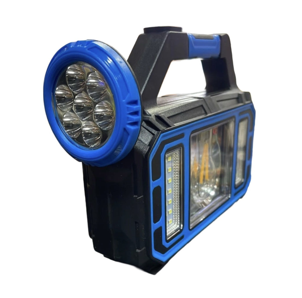 Downtown Rechargeable Emergency LED Lantern with Flashlight and Side Lights – Portable Multi Function Camping Light with USB Charging