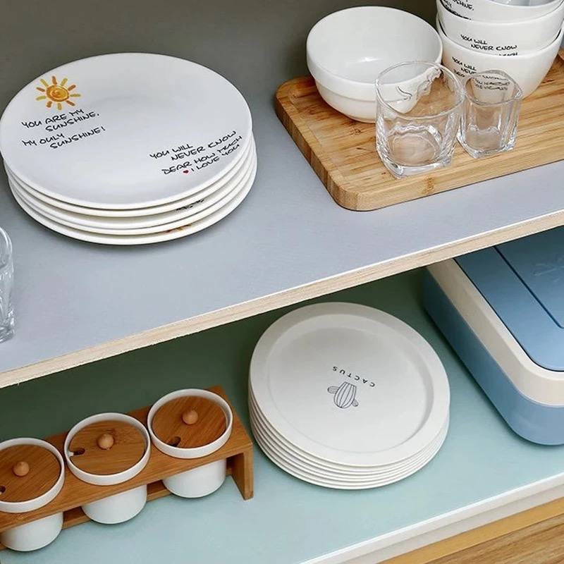Downtown Drawer Liner Mat Non Slip Waterproof Shelf Liner Kitchen Cabinet Anti Slip Mat Roll Cuttable Organizer