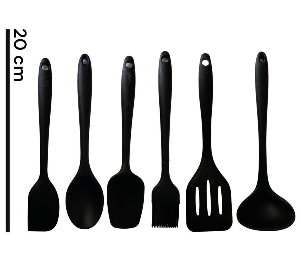 Downtown Silicone Kitchen Utensil Mini Set – Heat Resistant Non Stick Cooking Tools with Hanging Ring Set