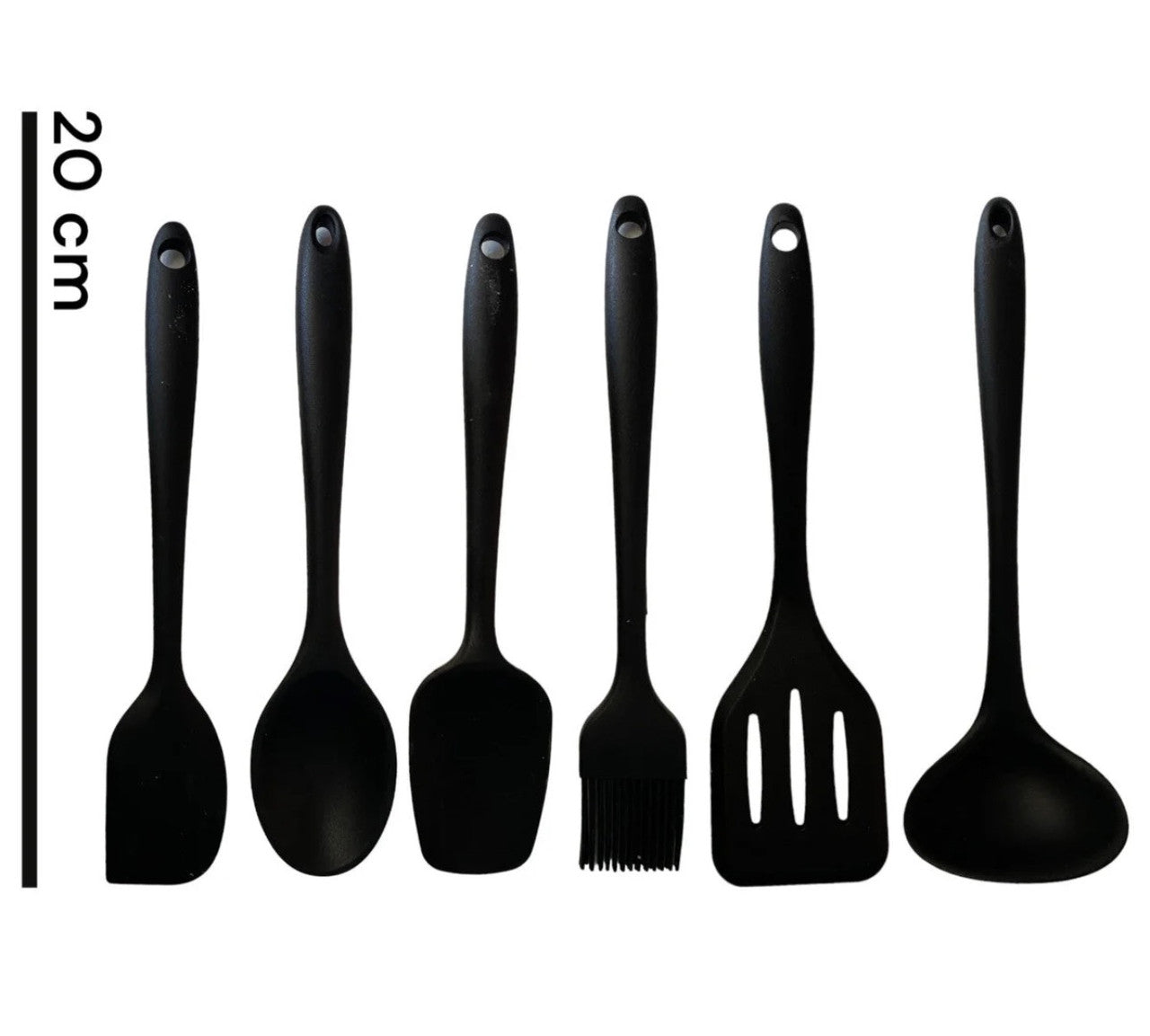 Downtown Silicone Kitchen Utensil Mini Set – Heat Resistant Non Stick Cooking Tools with Hanging Ring Set