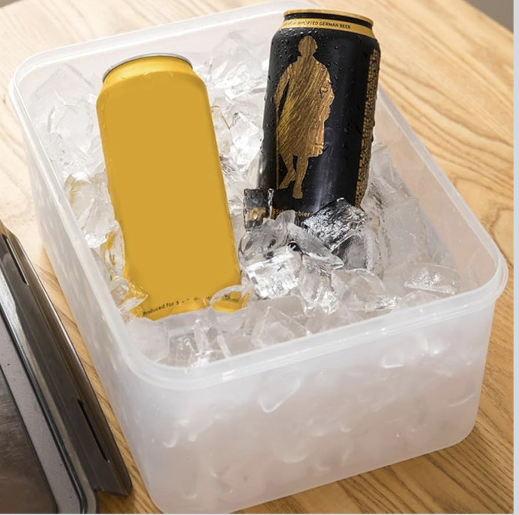Downtown 10L Food Storage Box with Drain Basket and Lid – Multi Layer Washing and Storage Container for Fruits Vegetables and Meat