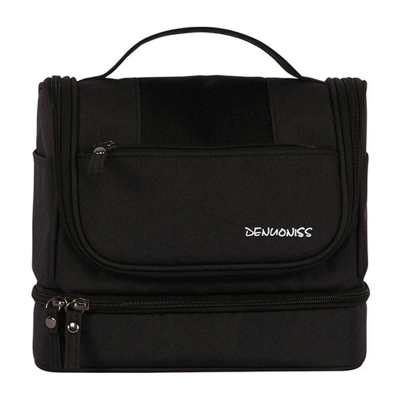 Downtown Hanging Toiletry Bag Travel Organizer – Portable Multi Layer Cosmetic Storage Bag with Hook for Makeup Accessories